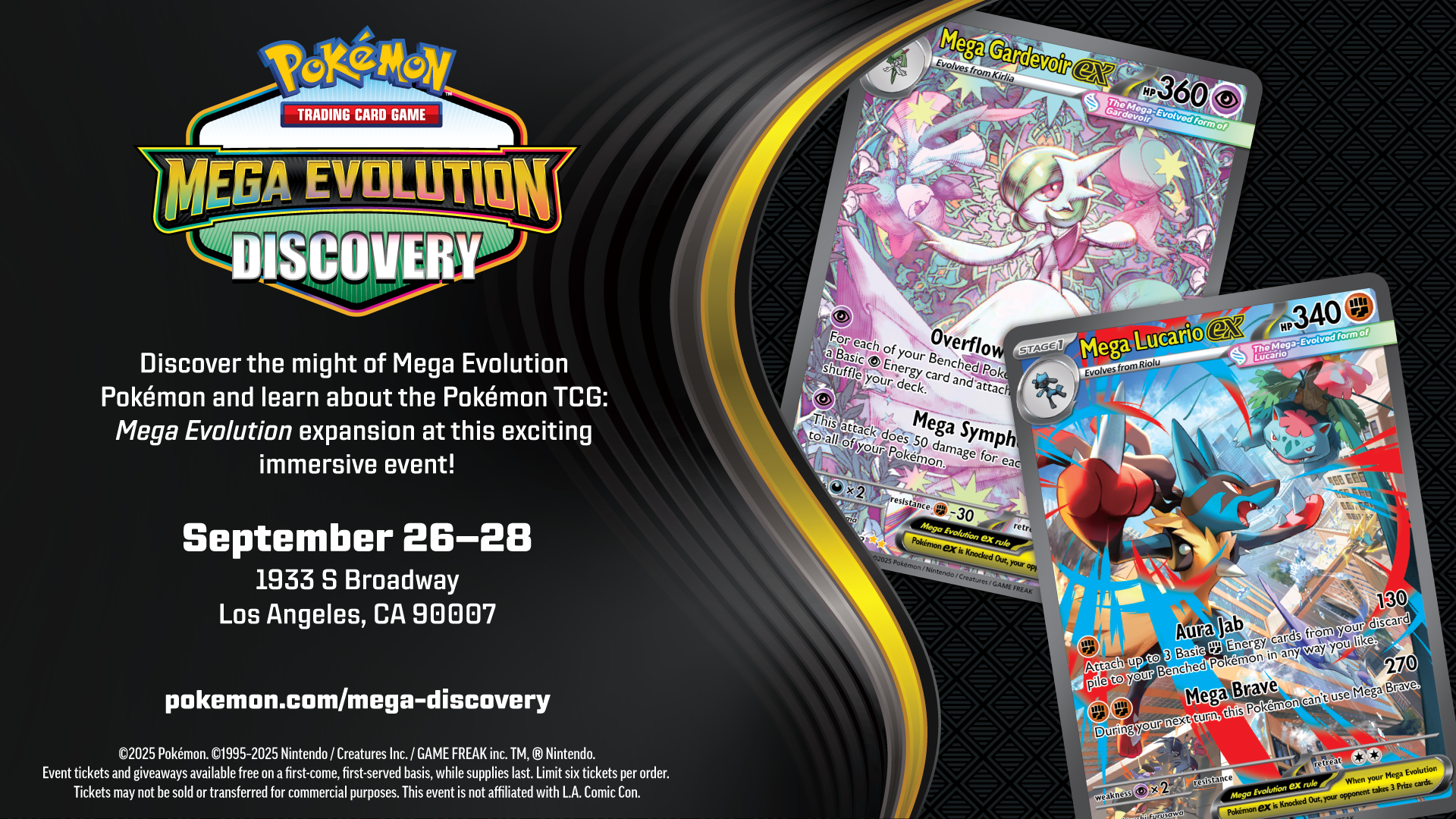 Arte oficial promocional de Pokémon TCG: Mega Evolution Discovery