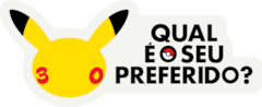 Imagem de apoio para Comemoração do 30º Aniversário de Pokémon Comunicado de imprensa