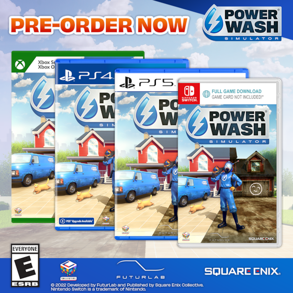 PowerWash Simulator (Switch, also on PS4, PS5, XB1, X